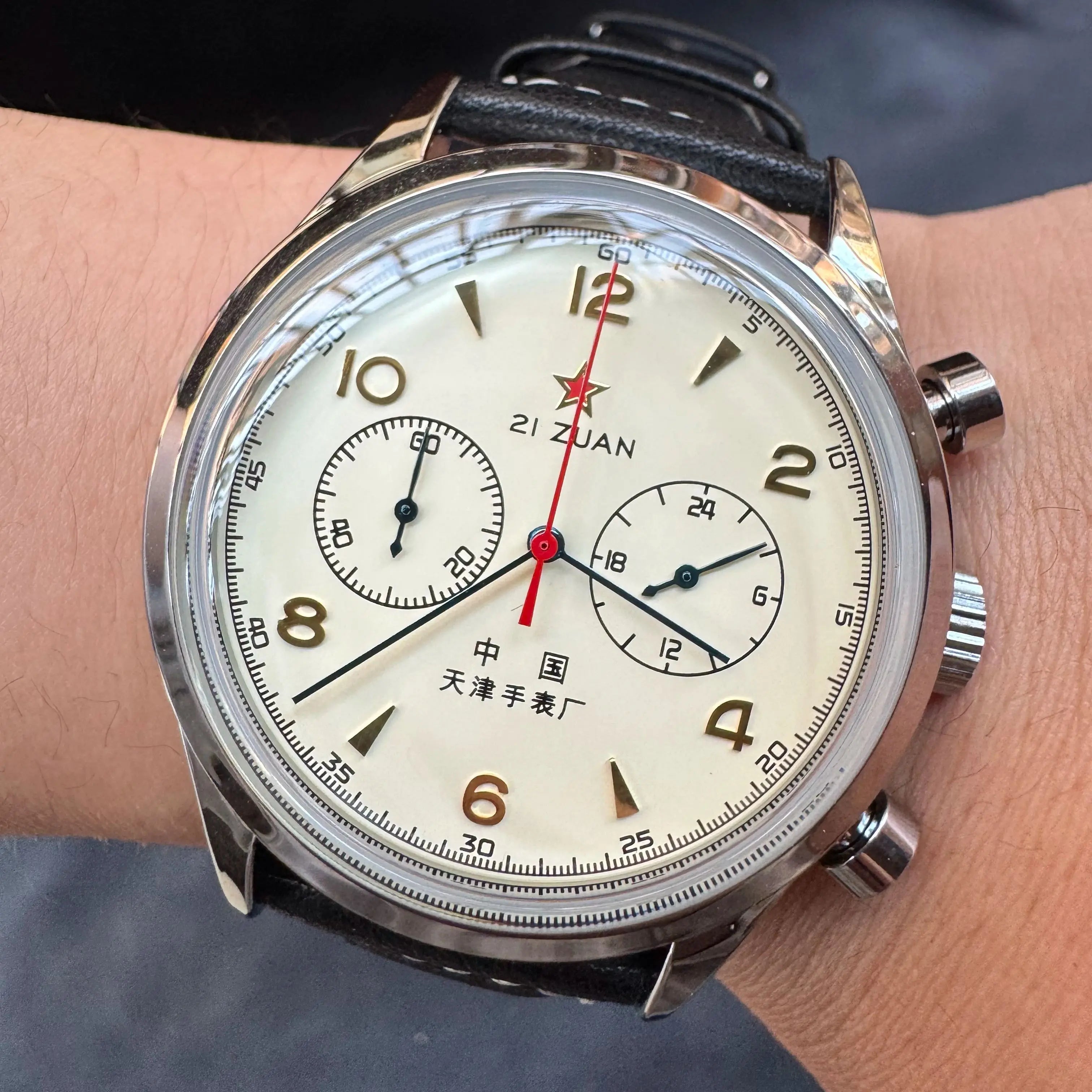 Men's automatic  watches 1963 pilot watch 42mm waterproof retro