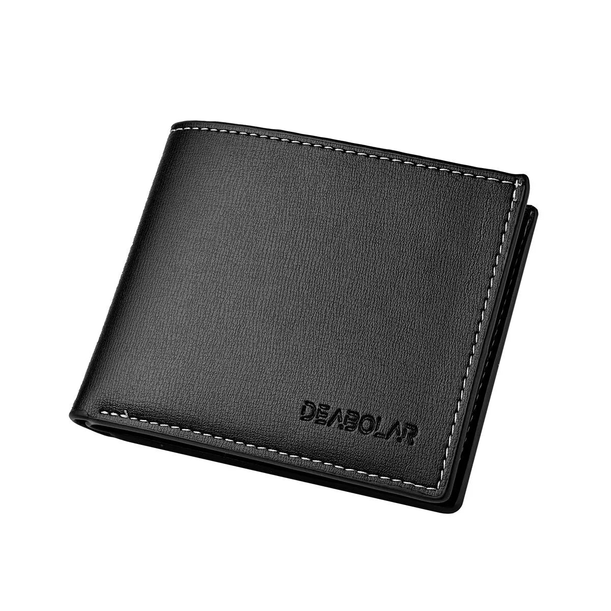 Pu Leather Men's Wallet Thin Folding Style