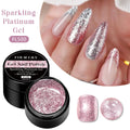 Four Lily 8ml Gold Sparkling Platinum Nail Gel Polish