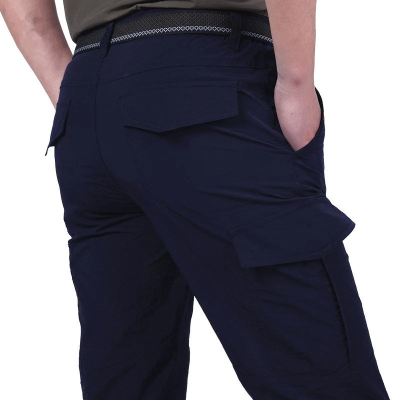 Outdoor Waterproof Tactical Belt Mens Quick Dry Trousers