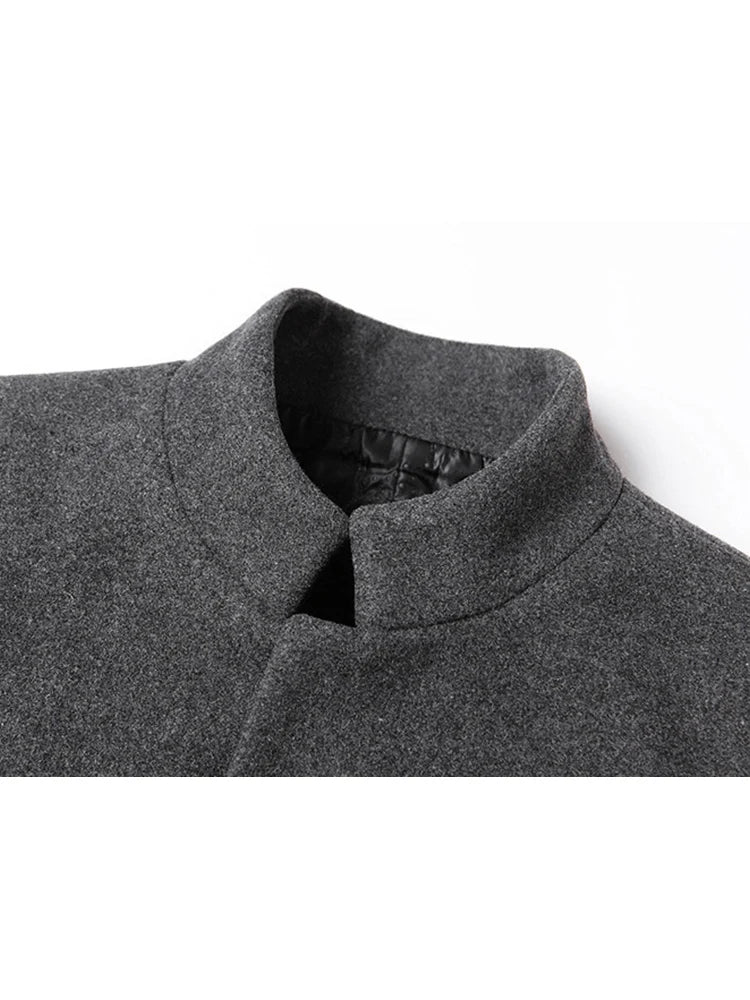 Men’s Winter Faux Leather Jacket – Windproof & Fleece-Lined