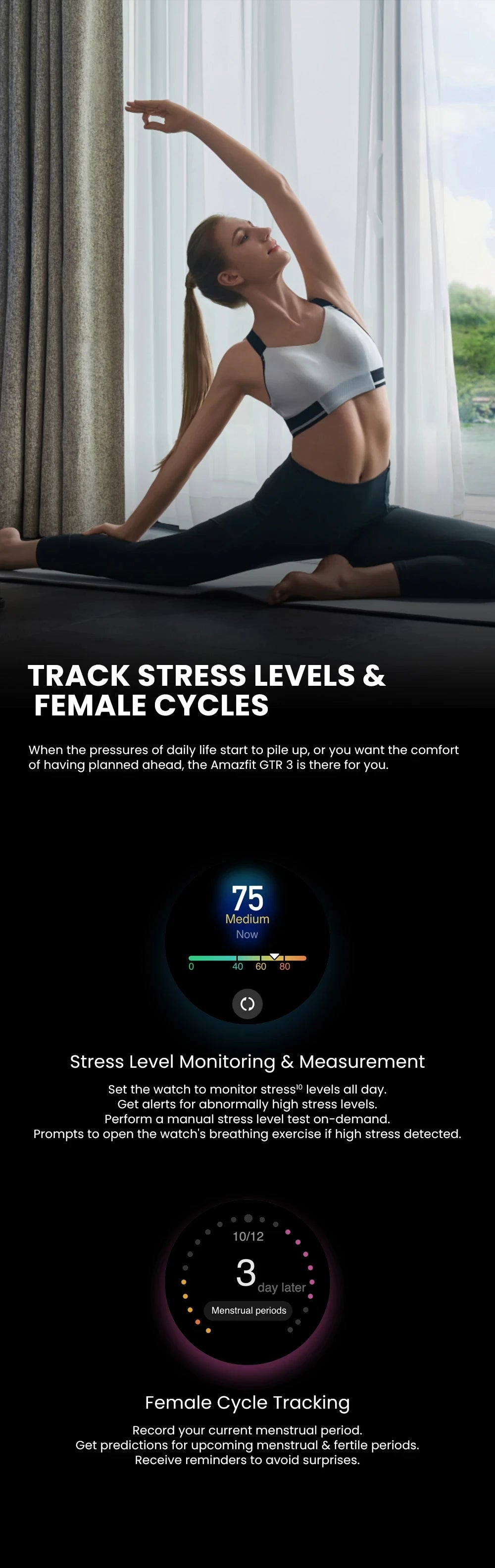 Amazfit GTR 3 Smart Watch – Alexa Built-in, 21-Day Battery