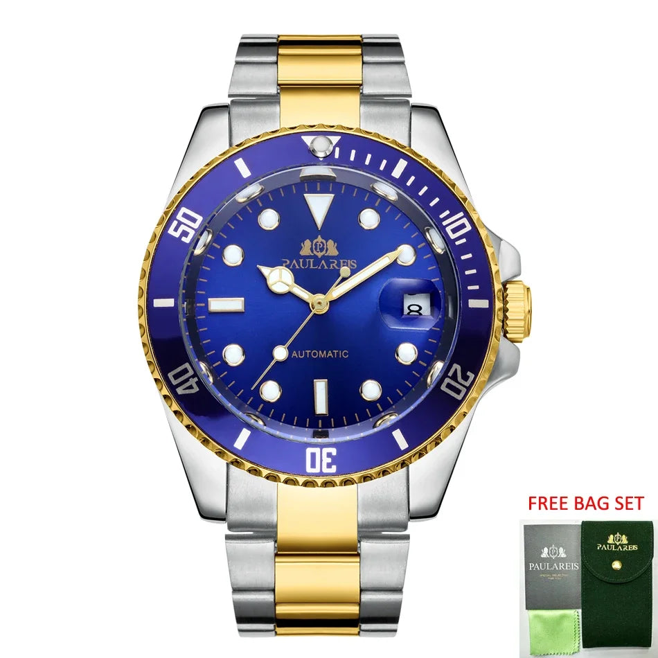 Automatic Luxury Watches for Men Stainless Steel