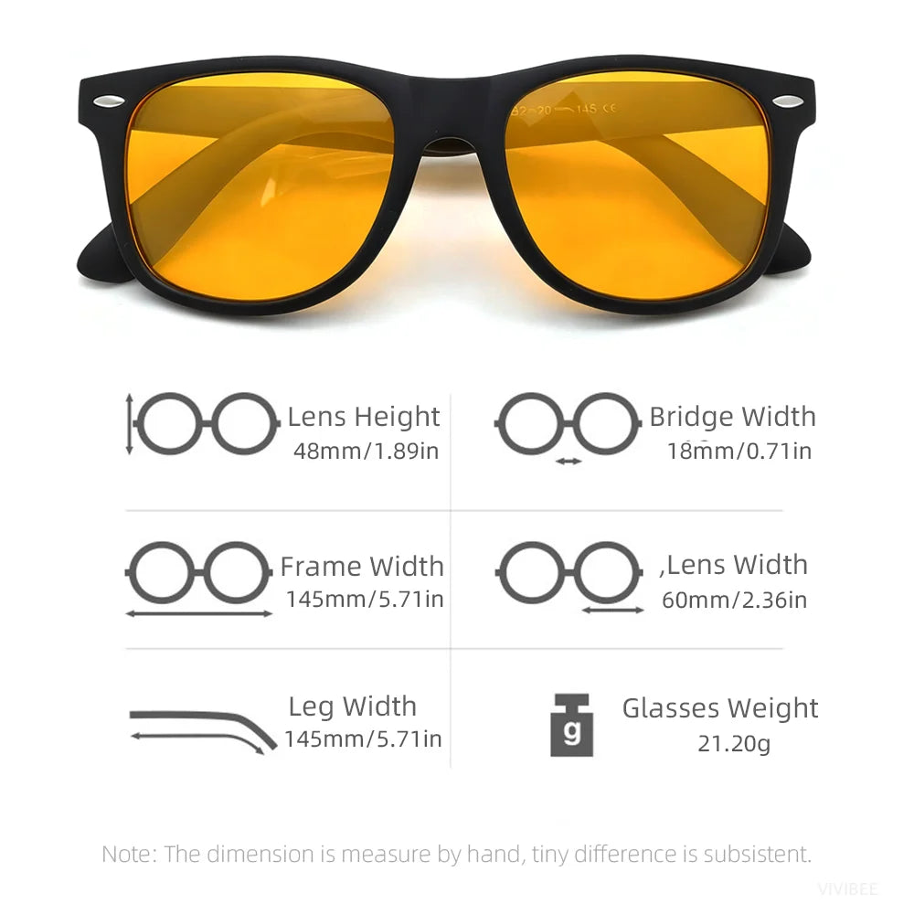 VIVIBEE Unisex Night Vision Blue Light Blocking Glasses