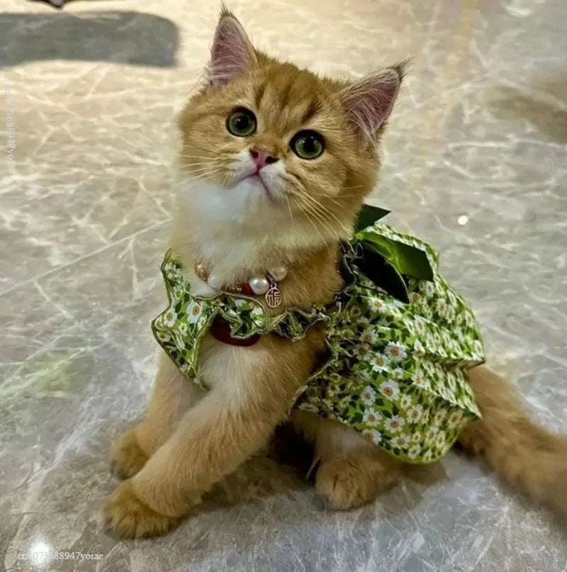 Summer Cotton Pets Suspender Dresses