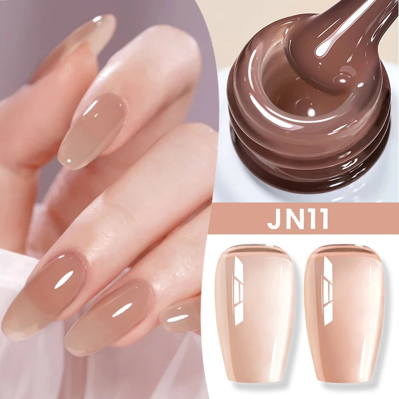 BORN PRETTY 10ml Jelly Nude Gel Nail Polish 50 Colors