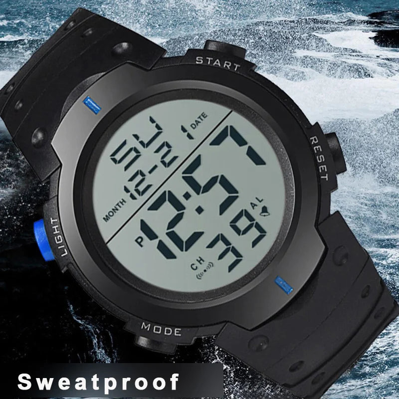 Men Waterproof  Multifunction Electronic Watch