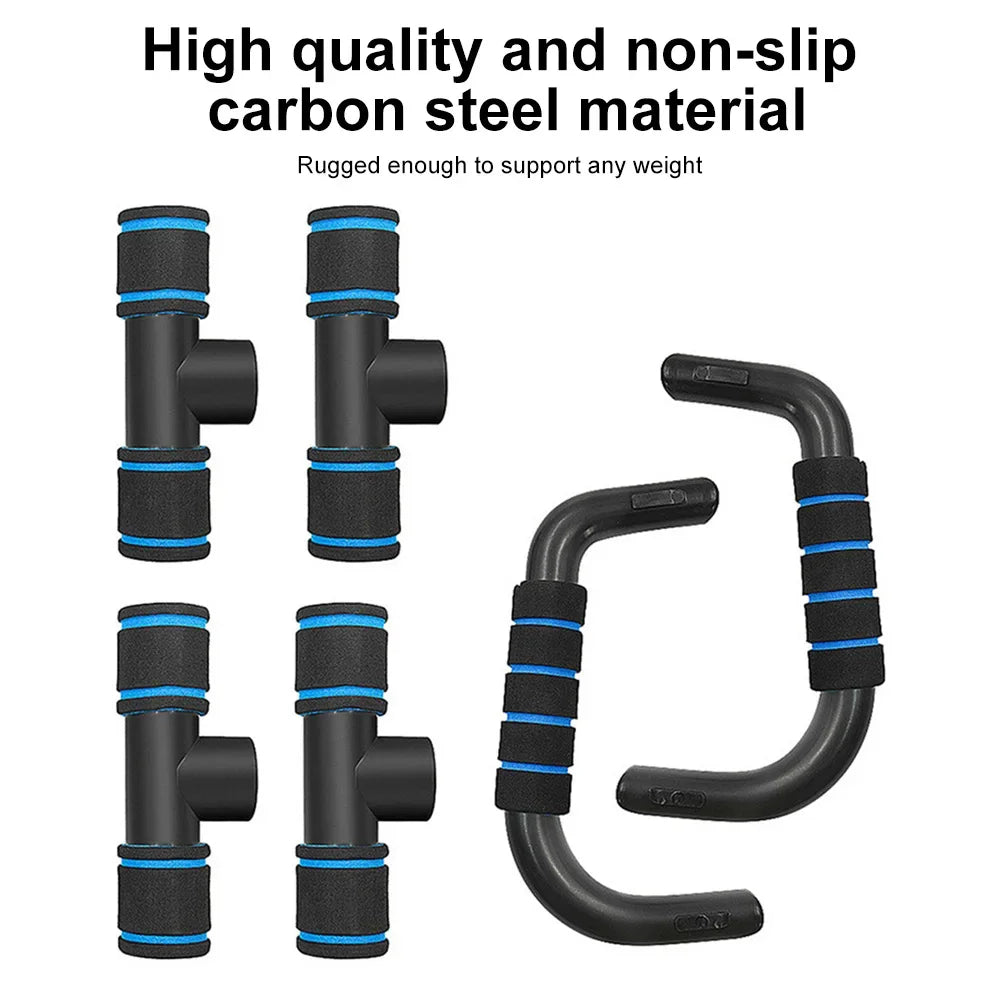 U-Shaped Push-Up Bars with Foam Grip (Home Gym Muscle Training)