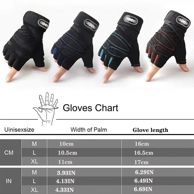 Shockproof Gym Gloves with Wrist Support (Fitness & Training)