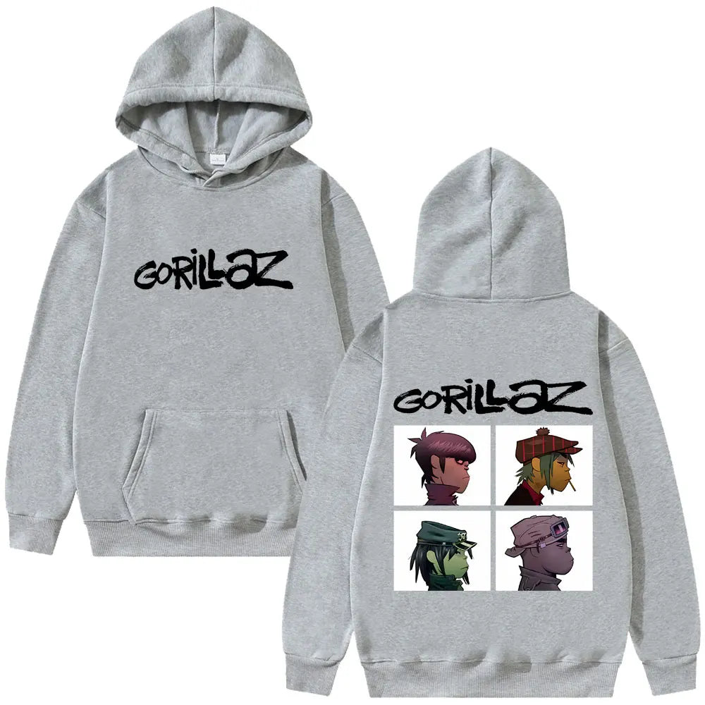 The Gorillaz Rock Band's Men's Hoodies Retro Pullovers