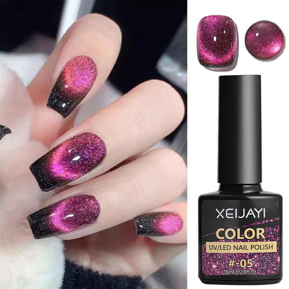 8ml Cat Eye Nail Magnetic Gel Polish Galaxy Effect