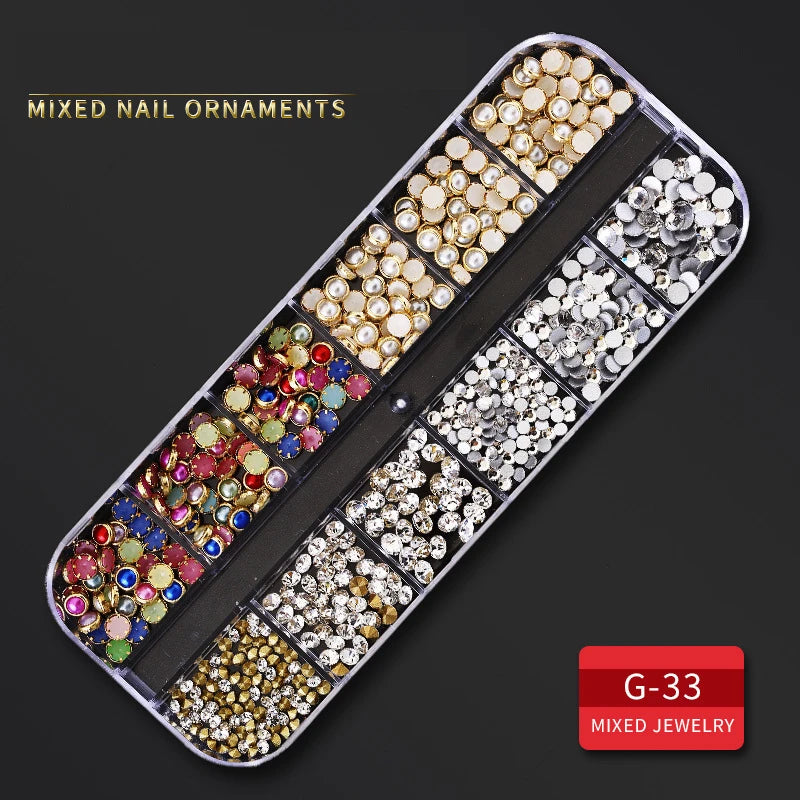 Nail art glitter Crystal & gems decoration accessories