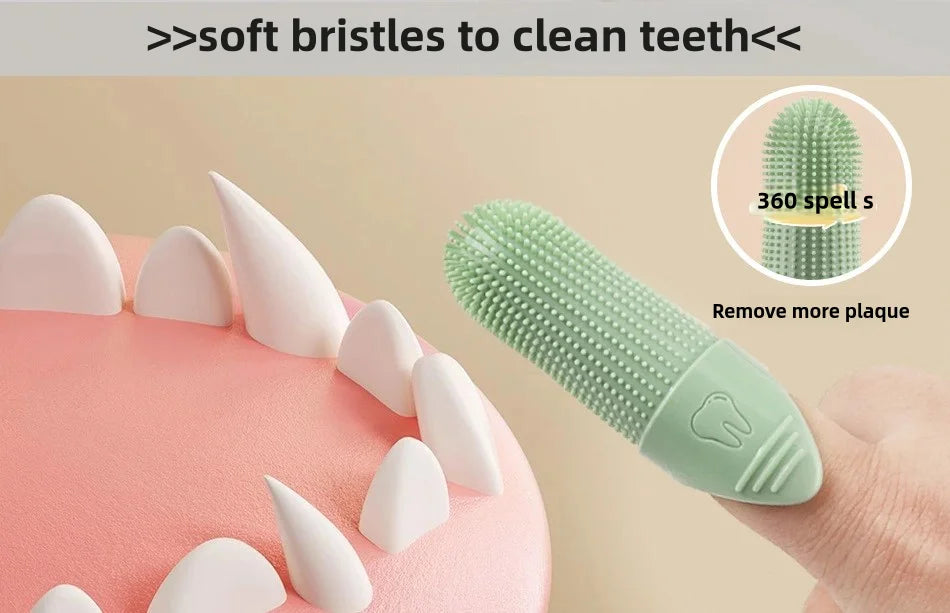 Dog Toothbrush, 360° Cleaning.