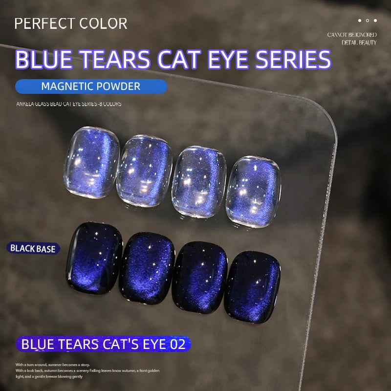 Cat Eye, 3 Colors Unique Blue Color And Magnetic Powder