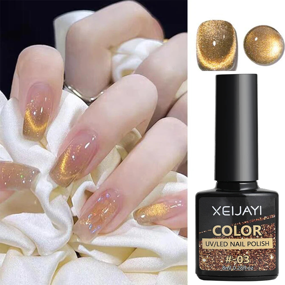 8ml Cat Eye Nail Magnetic Gel Polish Galaxy Effect