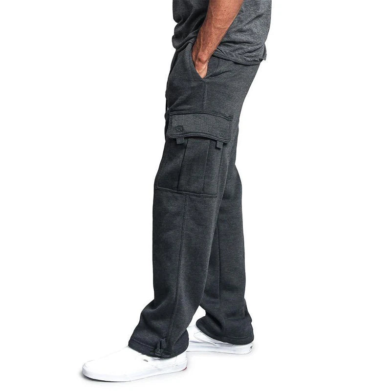 Men’s Loose Straight-Fit Jogger Sweatpants