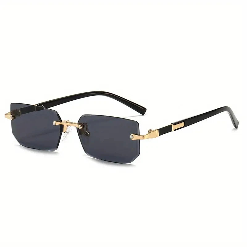 Rimless Unisex Fashion Rectangle Sunglasses