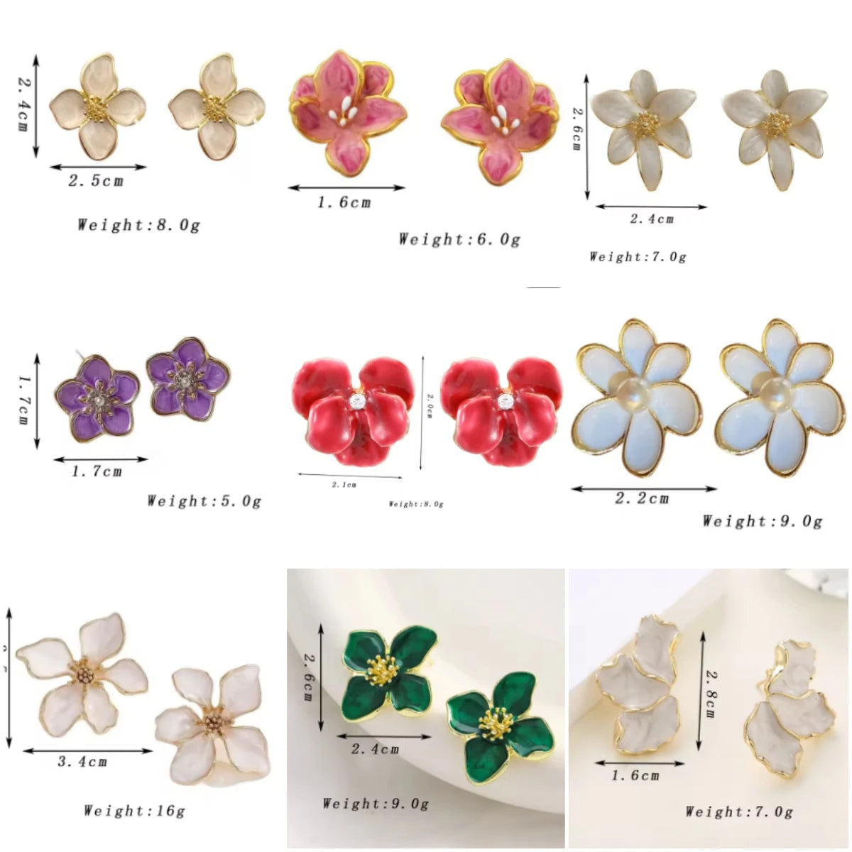 Trendy Women Flower Elegant Earrings