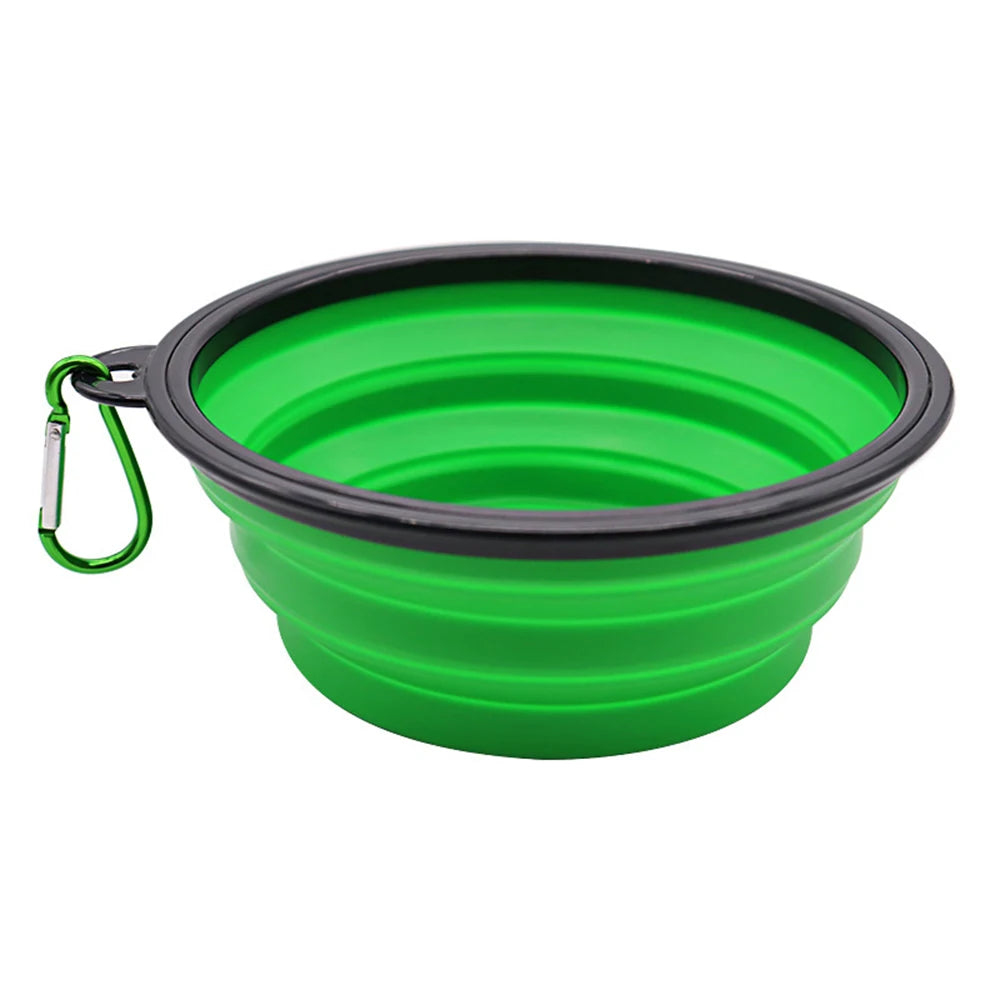 Outdoor Portable Pet Folding Silicone  Bowl