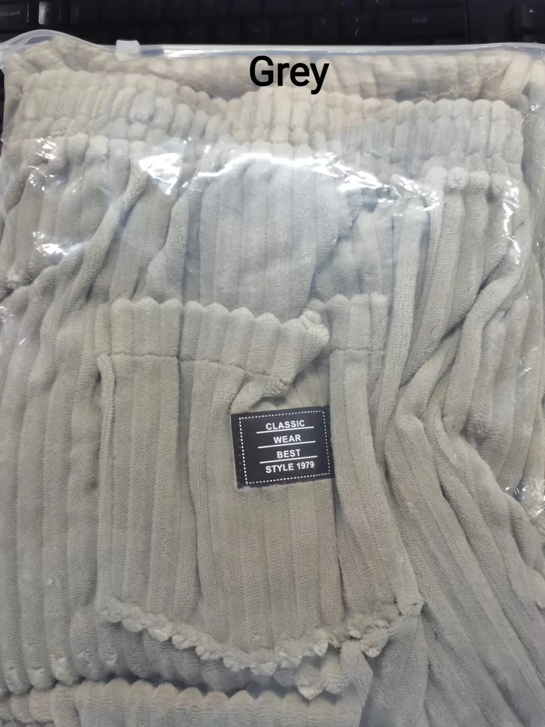 Men’s Retro Striped Corduroy Pants