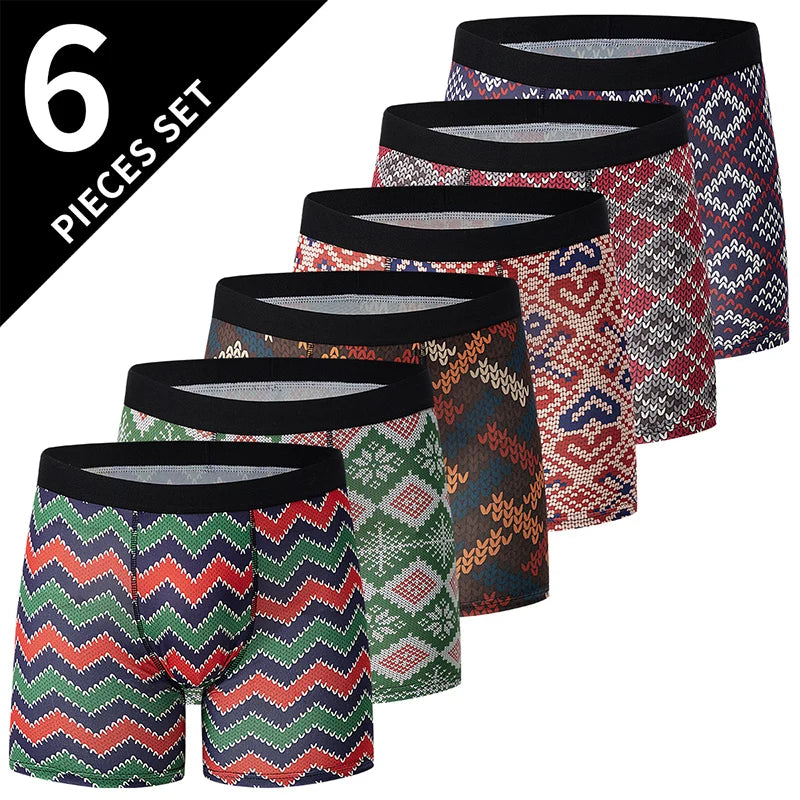 4/5/10 Pcs Fashionable Men's Long Underwear Casual