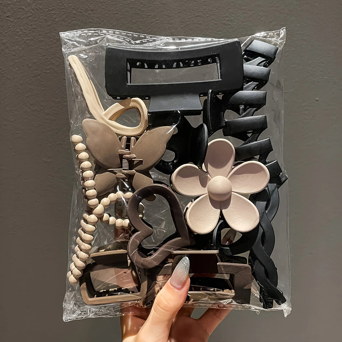 11pcs Women's High-end Frosted Clip