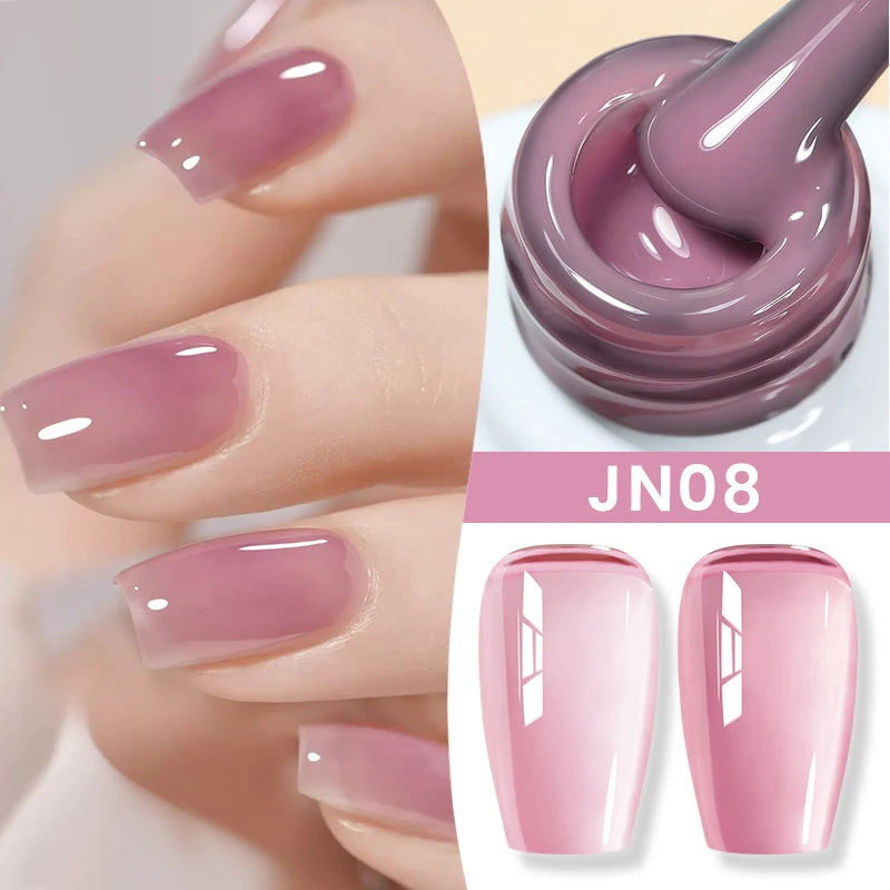BORN PRETTY 10ml Jelly Nude Gel Nail Polish 50 Colors