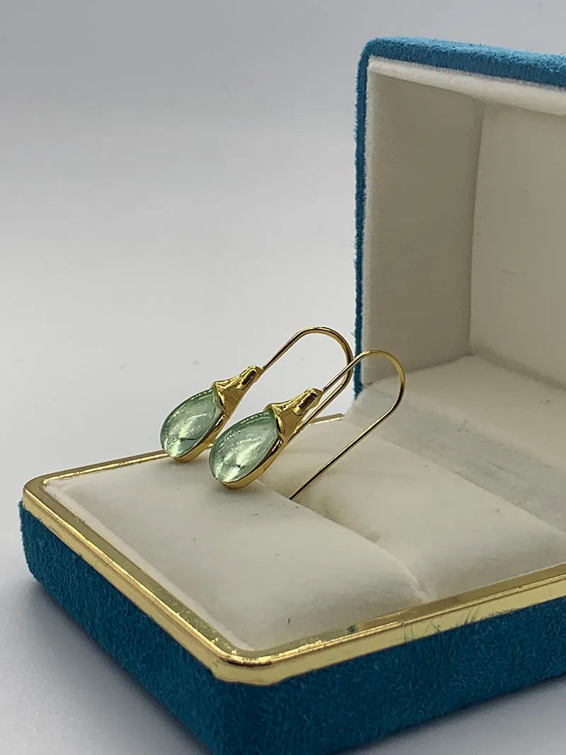 Trendy Women Earrings 4 Colors  Natural Stone