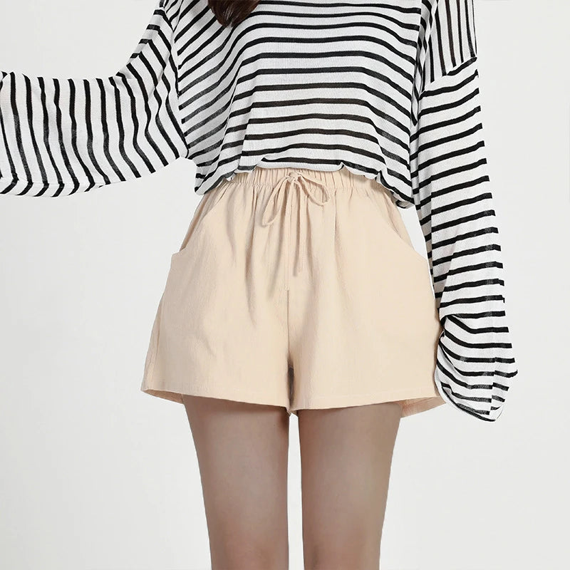 Casual Women's Gym Shorts High Waisted