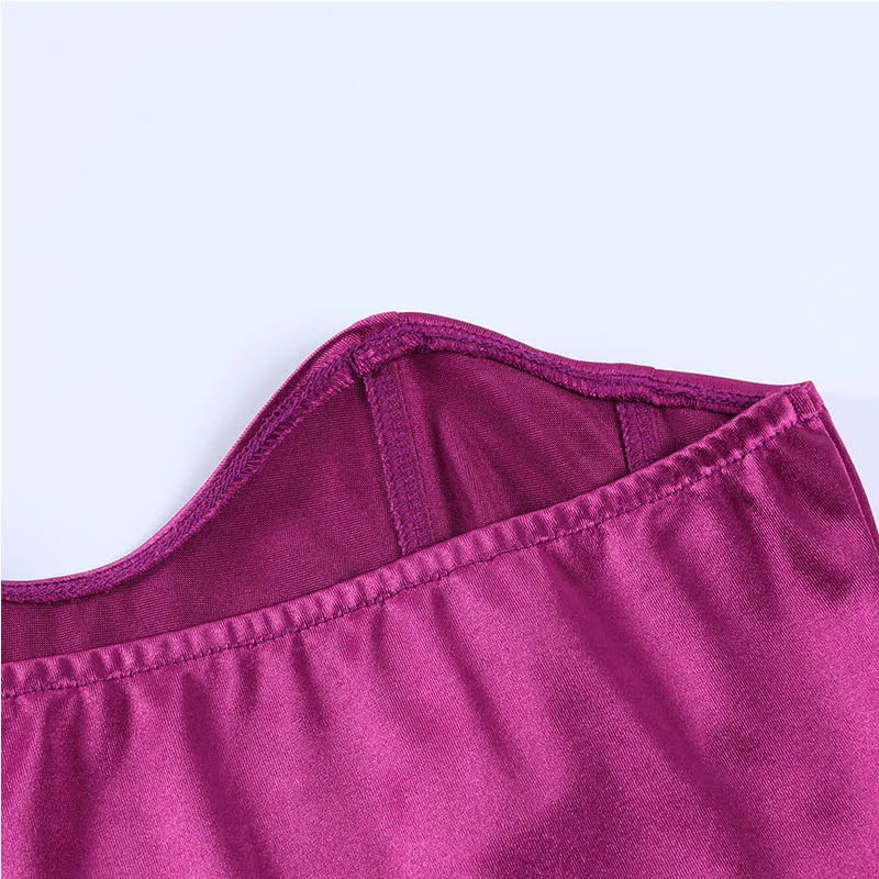 Elegant Slim Corset Cropped Top Strapless