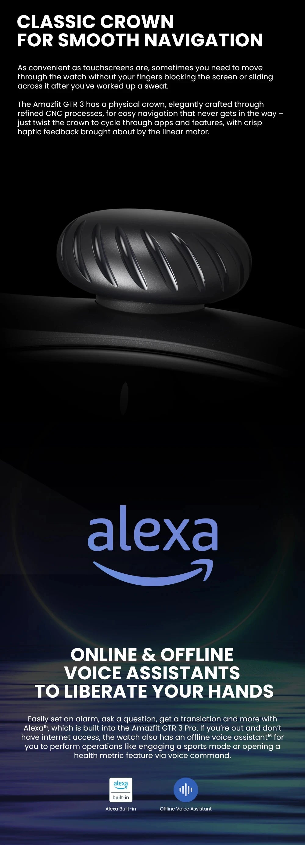 Amazfit GTR 3 Smart Watch – Alexa Built-in, 21-Day Battery