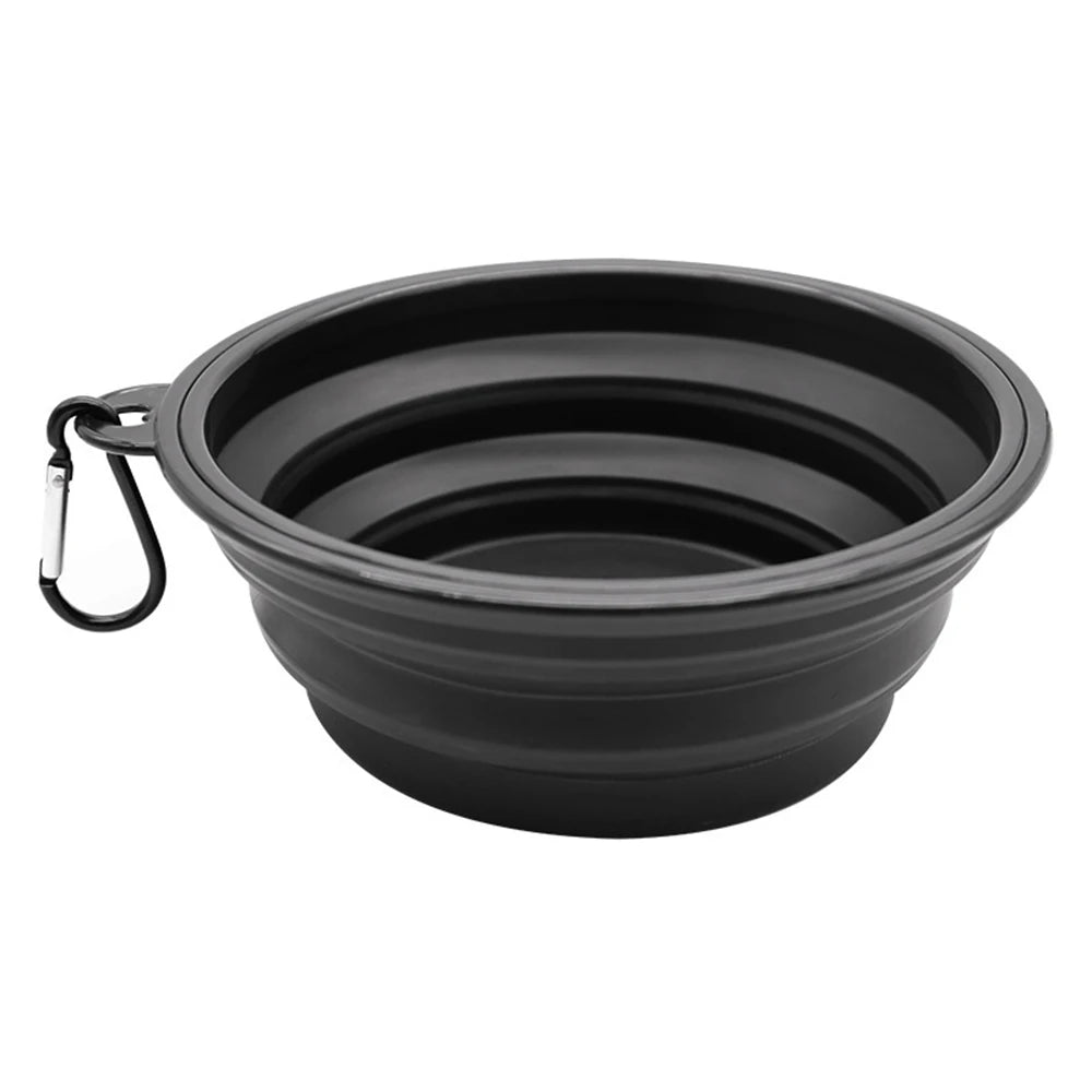 Outdoor Portable Pet Folding Silicone  Bowl