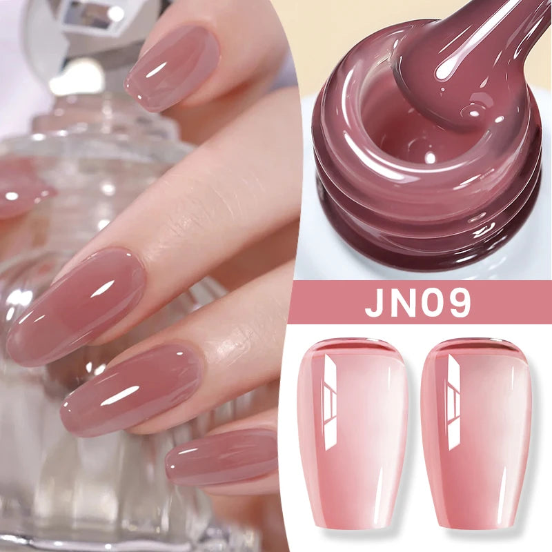 BORN PRETTY 10ml Jelly Nude Gel Nail Polish 50 Colors