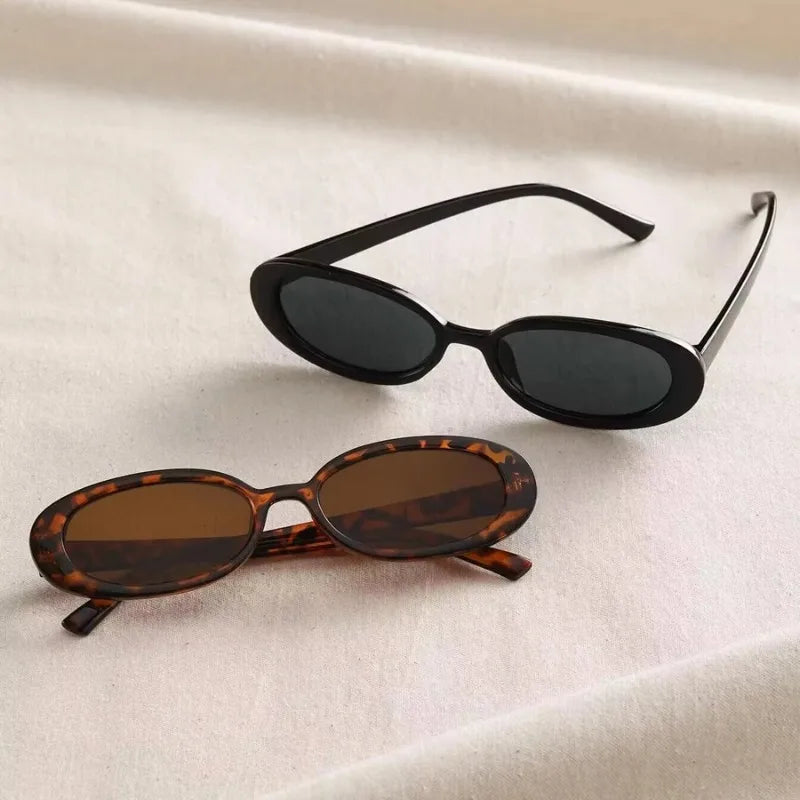 Luxury Brand Designer Oval Women's Sunglasses