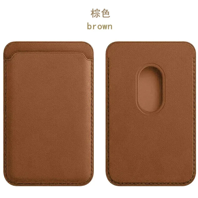 Magsafe Magnetic Leather Wallet Case For iPhone