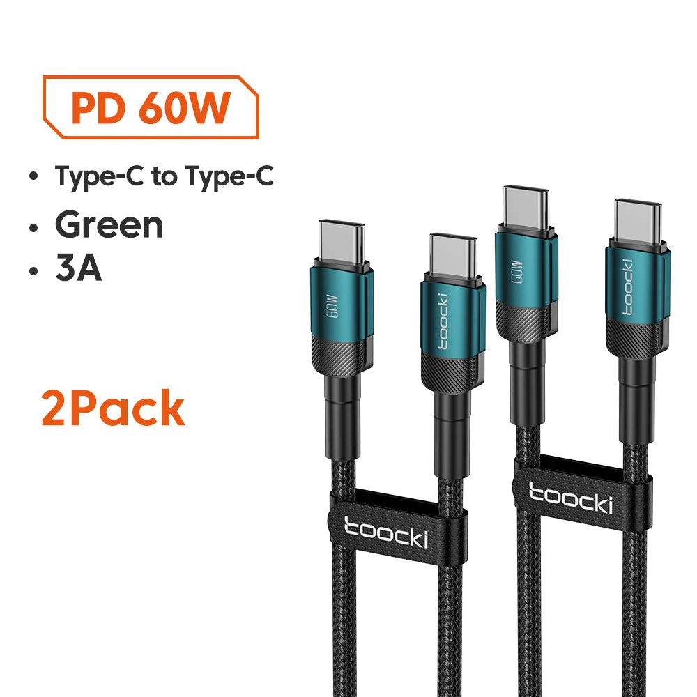 Toocki 100W Type C to USB C Cable PD Quick Charge 4.0