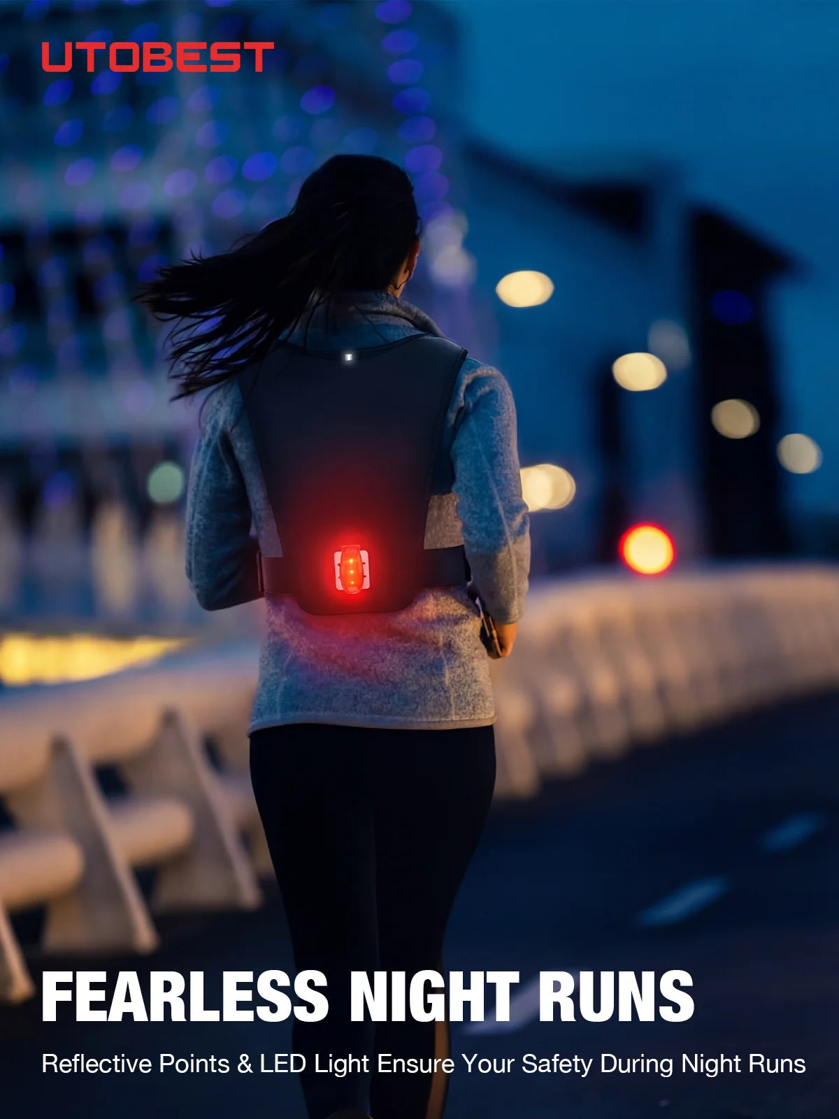 UTOBEST UTR113 Hydration Vest – Reflective & Adjustable for Outdoor Sports