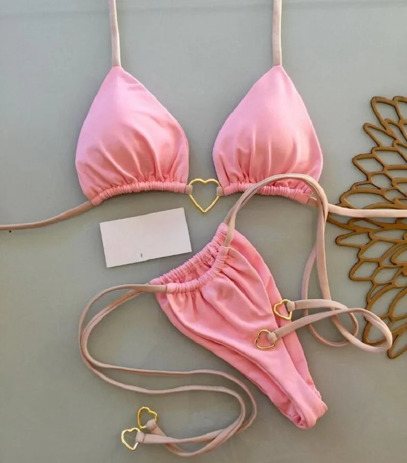 Sexy Halter Bikini Set Swimsuit Two-piece