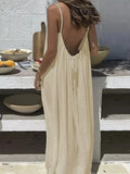 Women's Loose-Fit Spaghetti Strap Casual Summer Home Dress