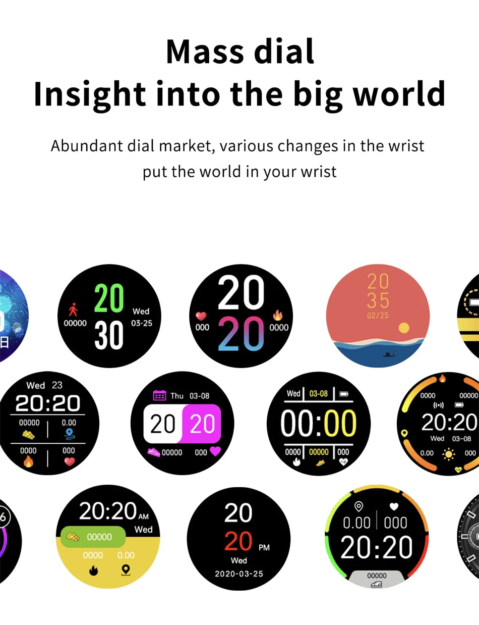 LIGE Smartwatch – Full Touch, Bluetooth Call, Waterproof Fitness Tracker for Android & iOS