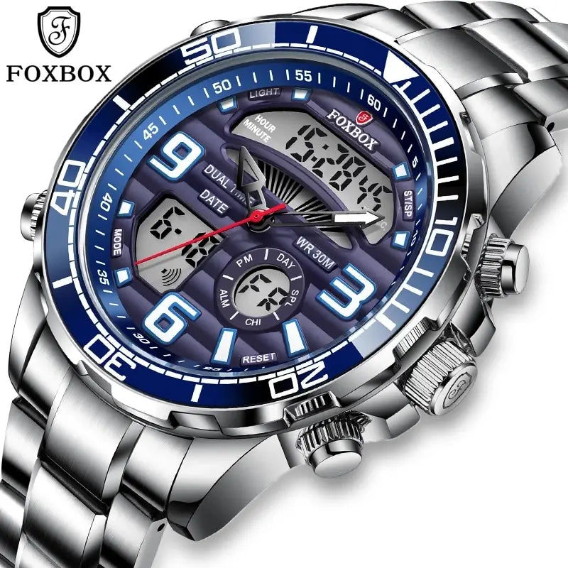 Top Brand  Luxury Waterproof  Digital Mens Watches Clock+Box