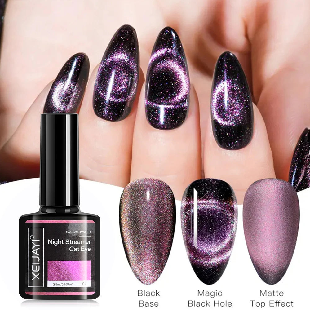 8ml Cat Eye Nail Magnetic Gel Polish Galaxy Effect