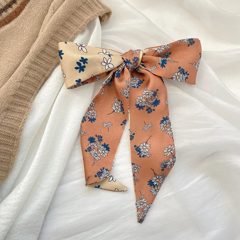 4pcs  Skinny Silk Scarf Hair Women  Band