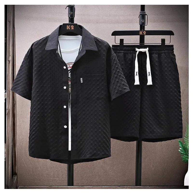 Casual Thin Sports Two-piece Set Summer Men's Trendy
