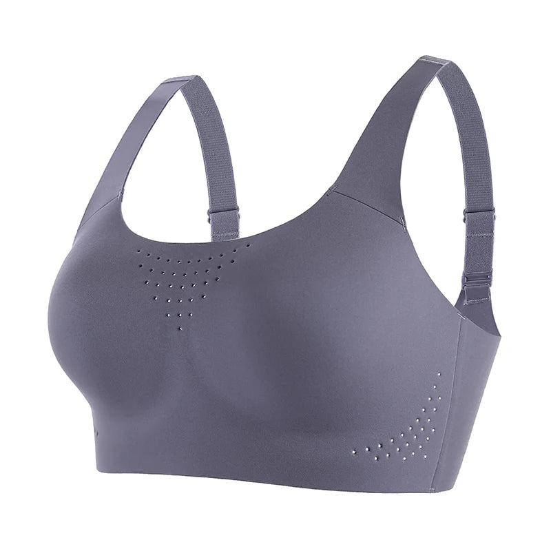 FallSweet Plus Size Wireless Sports Bra – Shockproof Thin Cup Bralette