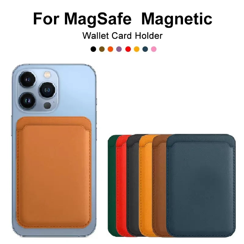 Magsafe Magnetic Leather Wallet Case For iPhone