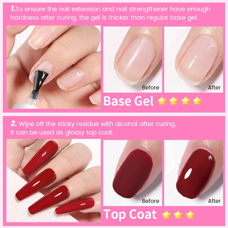 BORN PRETTY 6 IN 1 Nail Glue Gel 15ML for Acrylic Nails