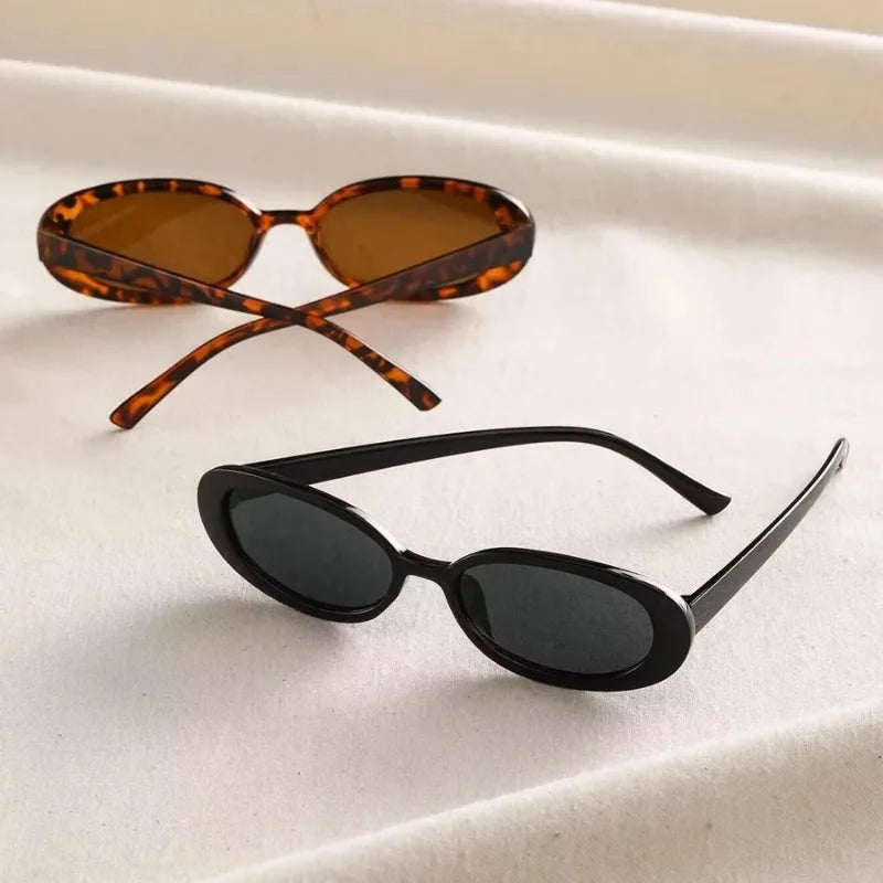 Luxury Brand Designer Oval Women's Sunglasses