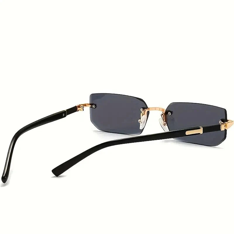 Rimless Unisex Fashion Rectangle Sunglasses