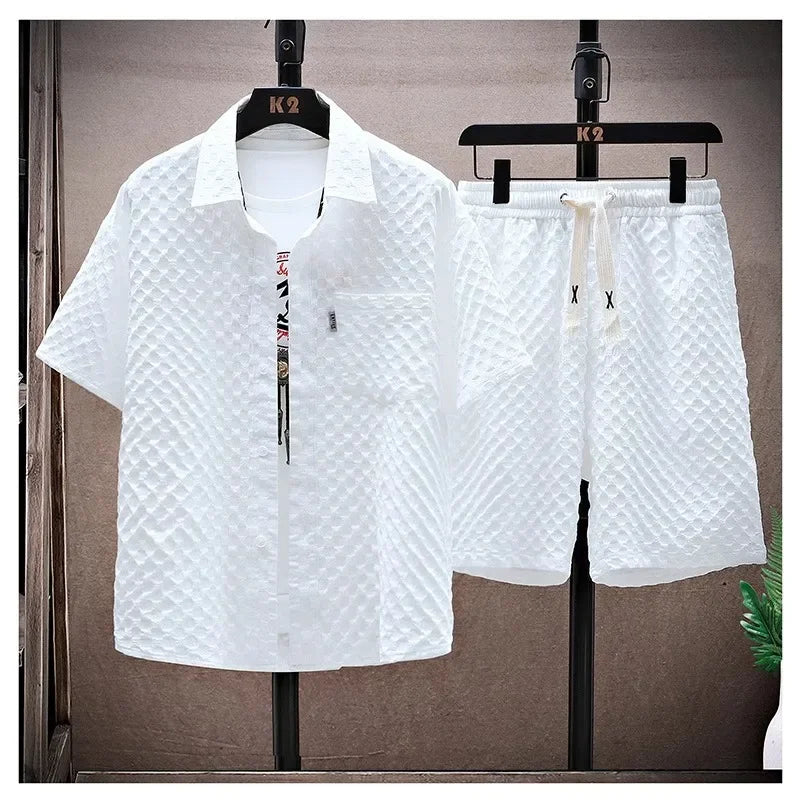 Casual Thin Sports Two-piece Set Summer Men's Trendy